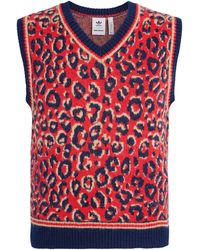 adidas - X Wales Bonner Leopard Sweater Vest - Lyst