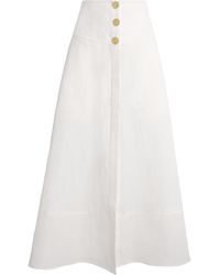 LeKasha - Linen Farafra Maxi Skirt - Lyst