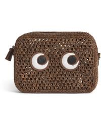 Anya Hindmarch - Raffia Eyes Cross-Body Bag - Lyst