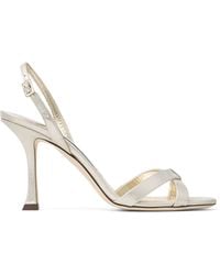 Jimmy Choo - Elsy 90 Suede Heeled Sandals - Lyst