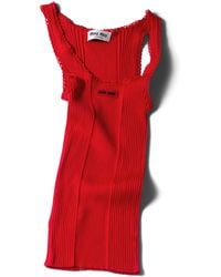Miu Miu - Wool Rib-Knit Tank Top - Lyst