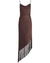 Alice + Olivia - Fringed Harmony Midi Dress - Lyst