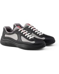 Prada - Recycled Polyester-blend Sneakers - Lyst