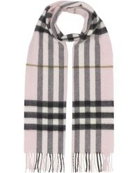Burberry - The Classic Check Cashmere Scarf - Lyst