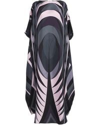 PUCCI - Silk Kaftan Maxi Dress - Lyst