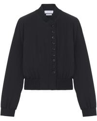 McQueen - Silk Bomber Jacket - Lyst