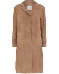 Max Mara Suede Duster Coat - Brown