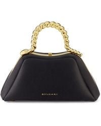 BVLGARI - X Geraldine Guyot Mini Satin Serpentine Top-Handle Bag - Lyst