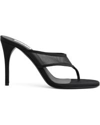 Alaïa - Mesh Thong Mules 90 - Lyst