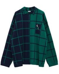 Loewe - X Suna Fujita Wool-Blend Check Sweater - Lyst