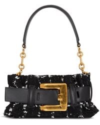 Balmain - Mini Tweed Anthem Shoulder Bag - Lyst