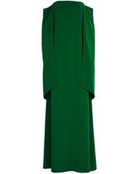 Alexis Mabille Off-the-shoulder Caped Gown - Green