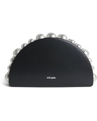 Cult Gaia - Leather Beaded Gili Clutch Bag - Lyst