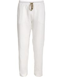 Zimmerli of Switzerland - Linen-cotton Drawstring Trousers - Lyst