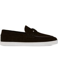 Christian Louboutin - Chambeliboat Leather Boat Shoes - Lyst