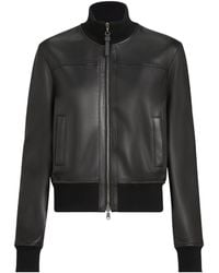 Brunello Cucinelli - Nappa Leather Bomber Jacket - Lyst