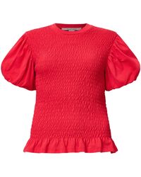 AllSaints - Smocked Dael Top - Lyst