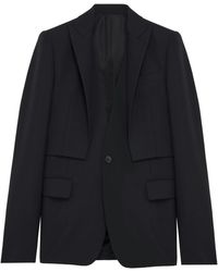 McQueen - Wool Trompe-L'Œil Blazer - Lyst
