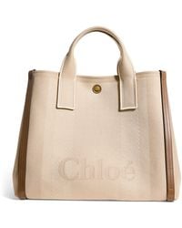 Chloé - Medium Canvas Carry Tote Bag - Lyst