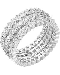 Cartier - White Gold And Diamond Broderie De Ring - Lyst