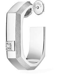 Messika - Moderniste Medium And Diamond Single Hoop Earring - Lyst