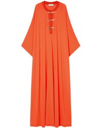 Marina Rinaldi - Jersey Fish-Detail Maxi Dress - Lyst