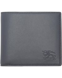 Burberry - Leather Check Pop Bi-Fold Wallet - Lyst
