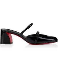 Christian Louboutin - Jane Nina Patent Leather Heeled Mules 55 - Lyst