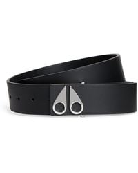 Moose Knuckles - Leather Logo Belt - Lyst