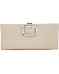 Roger Vivier - Leather Pilgrim Clutch Bag - Lyst