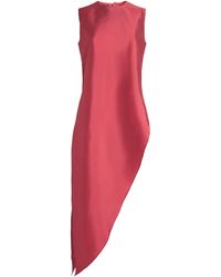 Abadia - Satin Asymmetric Longline Top - Lyst