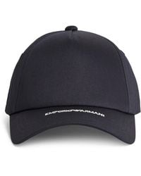 Emporio Armani - Cotton Logo Baseball Cap - Lyst