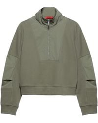 MAX&Co. - Cotton Jersey-Blend Half-Zip Sweatshirt - Lyst
