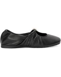 Loewe - Leather Pebble Soft Ballet Flats - Lyst