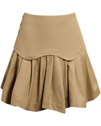 Sandro - Cotton Ruffled Mini Skirt - Lyst