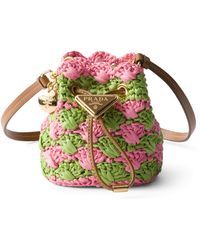 Prada - Mini Crochet Pouch - Lyst