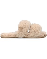 UGG - Maxi Curly Shearling Sliders - Lyst