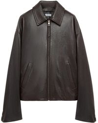 Loewe - Deerskin Zip-Up Jacket - Lyst