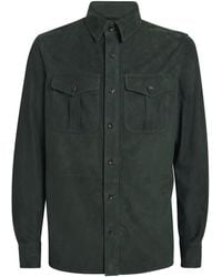 Ralph Lauren - Suede Barron Overshirt - Lyst