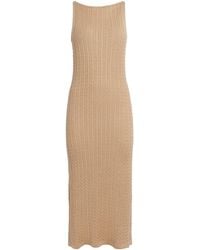 Soft Goat - Silk-Cashmere Cable-Knit Midi Dress - Lyst