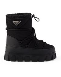 Prada - Winter Nylon Platform Boots - Lyst