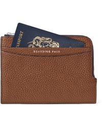 Aspinal of London - Leather Zipped Travel Wallet - Lyst