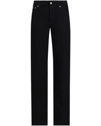 Dolce & Gabbana - Logo Plaque Straight Jeans - Lyst