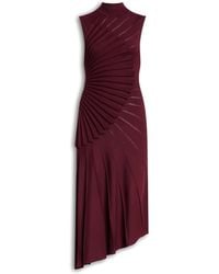 Alaïa - Wool Sculpted Midi Dress - Lyst