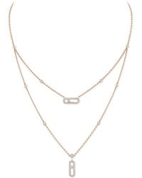 Messika - Move Uno And Diamond Pavé Necklace - Lyst