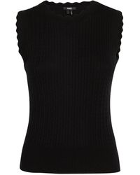 PAIGE - Cable-knit Sleeveless Syrie Top - Lyst