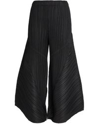Pleats Please Issey Miyake - Thicker Bottoms 2 Flared Trousers - Lyst