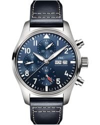 IWC Schaffhausen - Stainless Steel Pilot's Chronograph Watch - Lyst