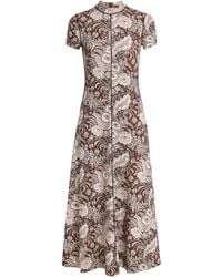 ME+EM - Jersey Botanical Print Midi Dress - Lyst