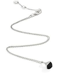 Marli New York - Mini, Diamond And Onyx Cleo Rev Pendant Necklace - Lyst